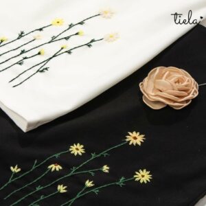 TIELA Chân váy thêu hoa cúc