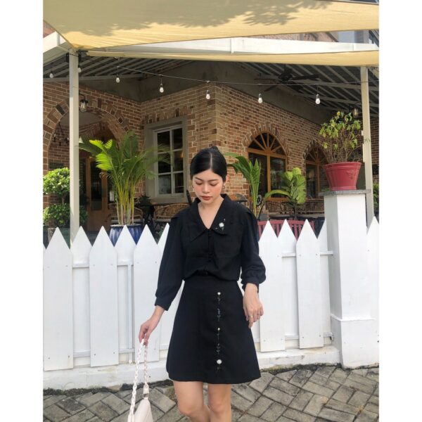 TIELA Chân vây thêu hoa dọc - Hình ảnh 5