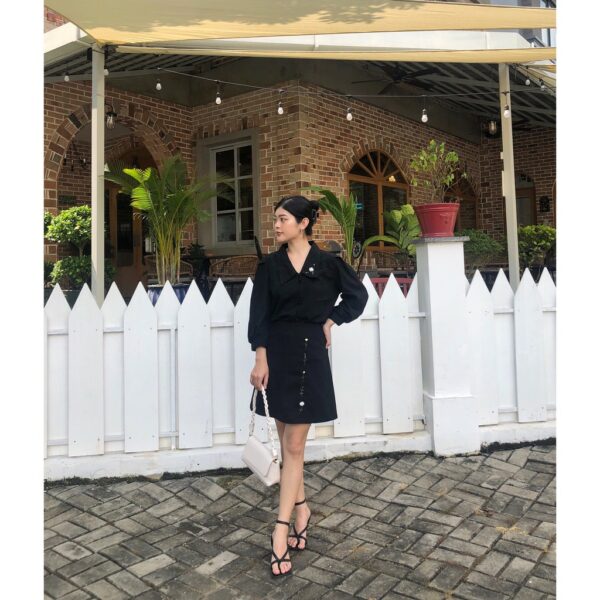 TIELA Chân vây thêu hoa dọc - Hình ảnh 8