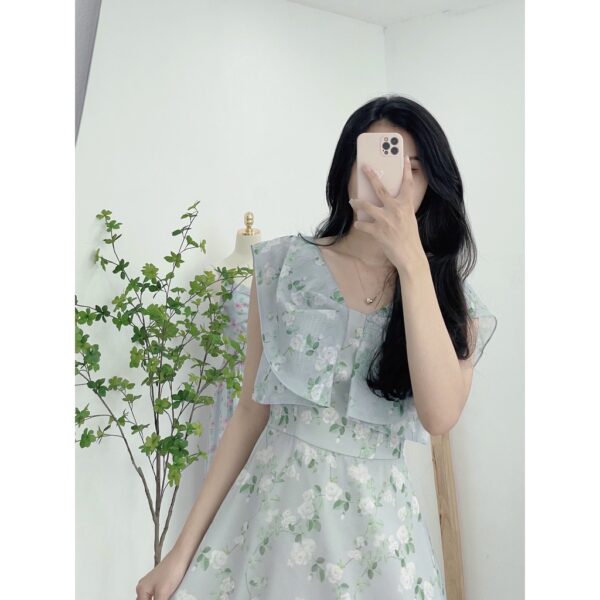 TIELA Đầm váy dài xếp nơ ở ngực-Sophie Dress - Hình ảnh 2
