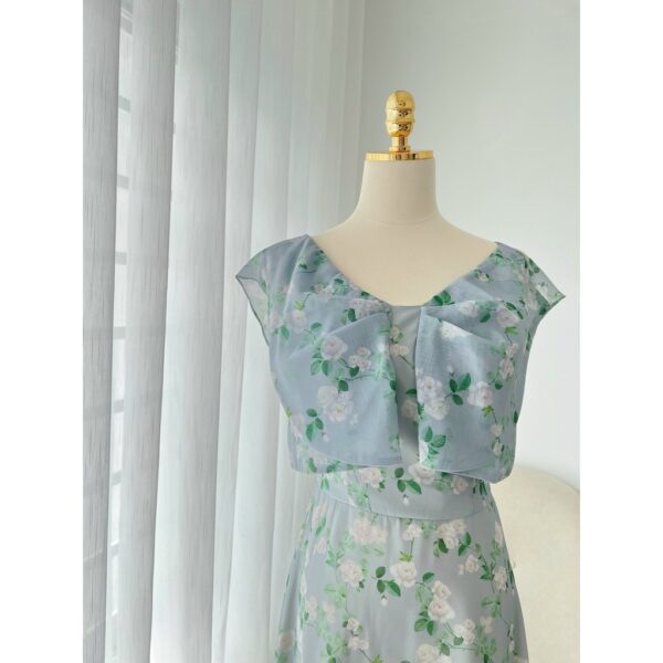 TIELA Đầm váy dài xếp nơ ở ngực-Sophie Dress - Hình ảnh 4