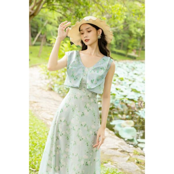TIELA Đầm váy dài xếp nơ ở ngực-Sophie Dress - Hình ảnh 8