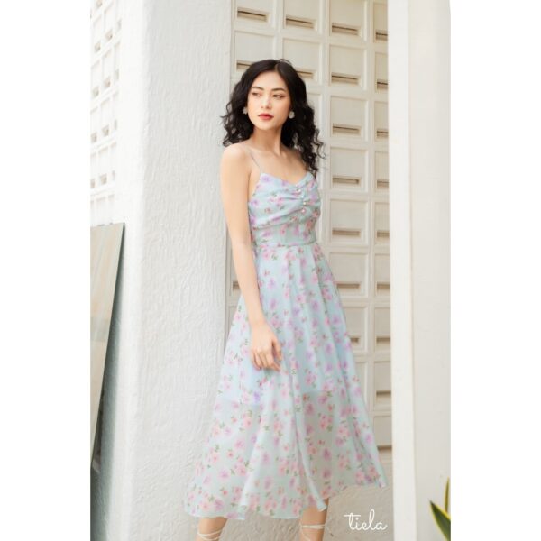 TIELA Đầm váy hai dây hoa tím - Julia Dress - Ảnh 4