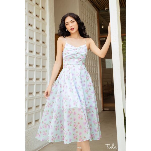 TIELA Đầm váy hai dây hoa tím - Julia Dress - Ảnh 5