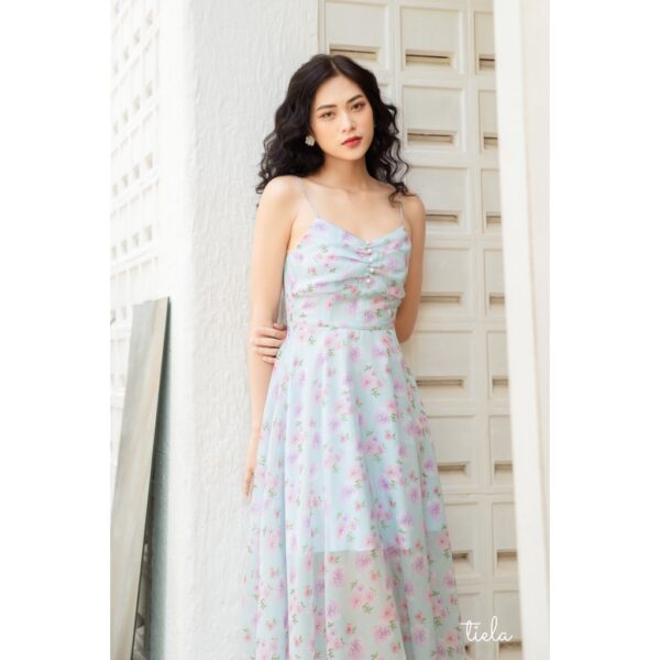 TIELA Đầm váy hai dây hoa tím - Julia Dress - Ảnh 7