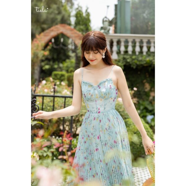 TIELA Đầm váy hoa dập ly bèo ngực - Fae Dress - Hình ảnh 3