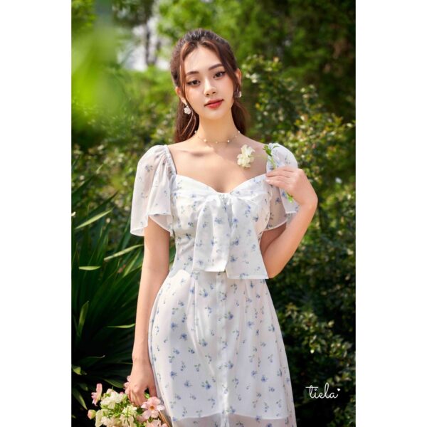 TIELA Đầm váy hoa đính nơ ngực - Cora Dress - Hình ảnh 2