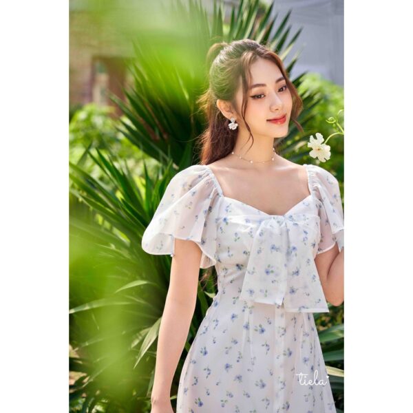 TIELA Đầm váy hoa đính nơ ngực - Cora Dress - Hình ảnh 4