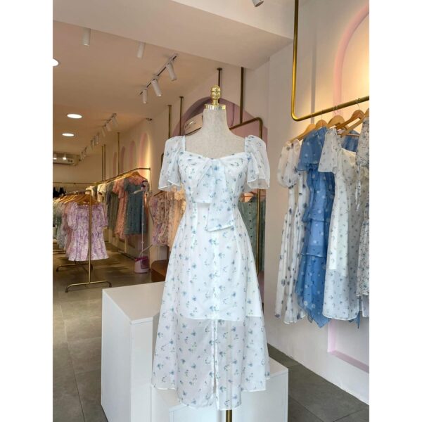 TIELA Đầm váy hoa đính nơ ngực - Cora Dress - Hình ảnh 7