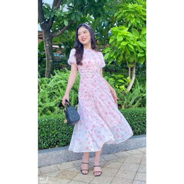 TIELA Đầm váy hoa hồng xếp nhún - Helen Dress - Hình ảnh 7