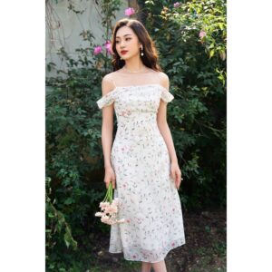 TIELA Đầm váy hoa hay dây trễ vai - Lea Dress