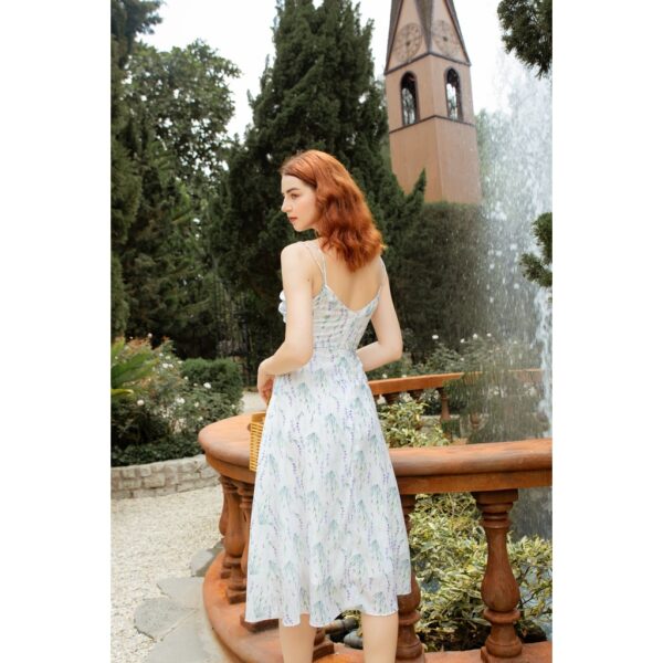 TIELA Đầm váy hoa lavender nơ ngực- Alice Dress - Ảnh 3