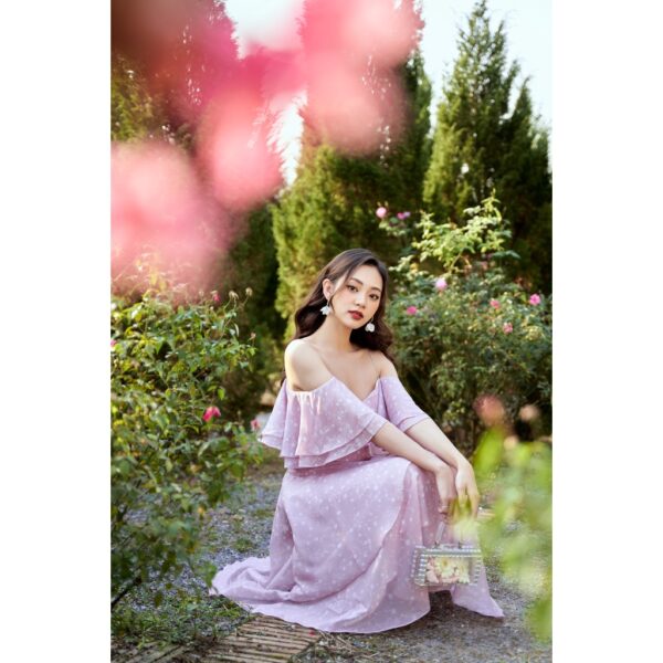 TIELA Đầm váy hoa nhí xoè chất tơ ánh - Lucia Dress - Ảnh 4