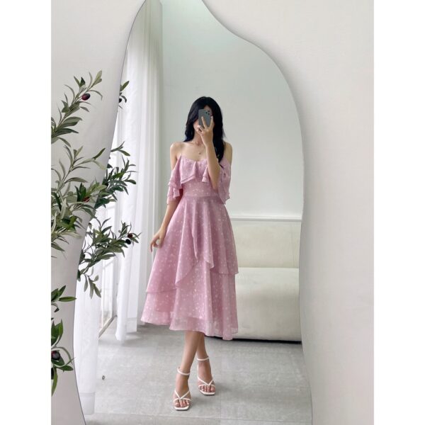 TIELA Đầm váy hoa nhí xoè chất tơ ánh - Lucia Dress - Ảnh 6