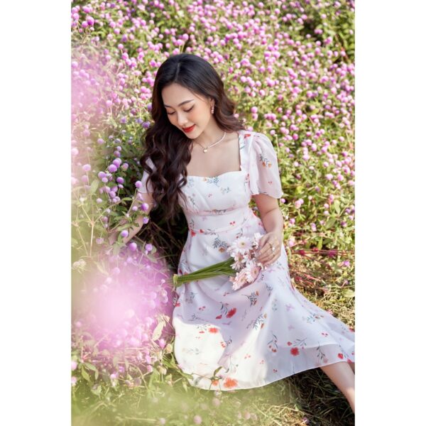 TIELA Đầm váy hoa nhún ngực - Clara Dress - Ảnh 5