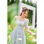 TIELA Đầm váy hoa nhún ngực – Xavia Dress