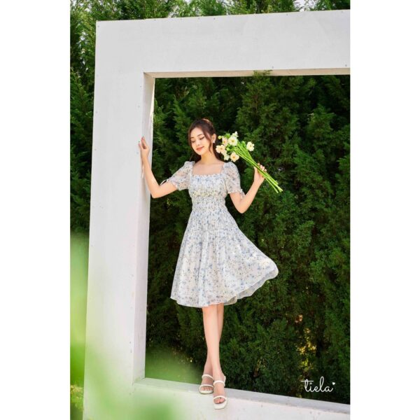 TIELA Đầm váy hoa nhún ngực - Xavia Dress - Hình ảnh 5