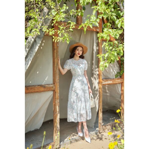 TIELA Đầm váy hoa nhún tầng - Pansy Dress - Hình ảnh 3