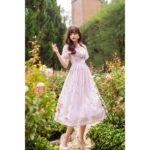 TIELA Đầm váy hoa tay phồng – Maika Dress