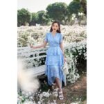 TIELA Đầm váy hoa vạt cheo ba tầng – Bluebell Dress