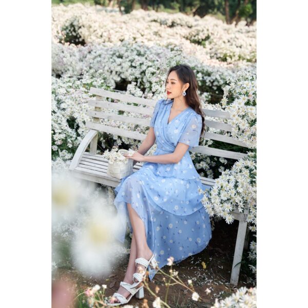 TIELA Đầm váy hoa vạt cheo ba tầng - Bluebell Dress - Hình ảnh 5