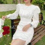 TIELA 𝙃𝙖𝙡𝙞𝙣𝙖 𝙙𝙧𝙚𝙨𝙨 – Đầm váy rút dây