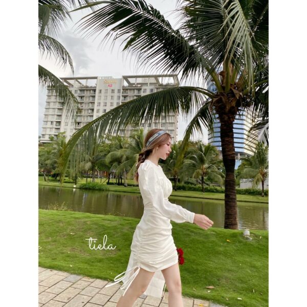 TIELA 𝙃𝙖𝙡𝙞𝙣𝙖 𝙙𝙧𝙚𝙨𝙨 - Đầm váy rút dây - Hình ảnh 3