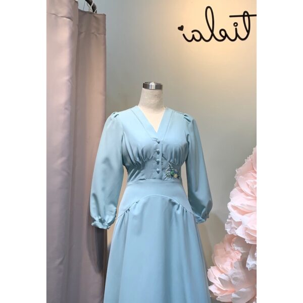 TIELA Đầm váy thêu hoa cổ chữ V - Vera Dress - Hình ảnh 4