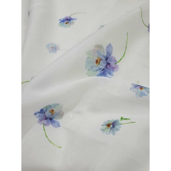 TIELA Đầm váy trắng hoa xanh cổ viền-Aine Dress - Hình ảnh 6