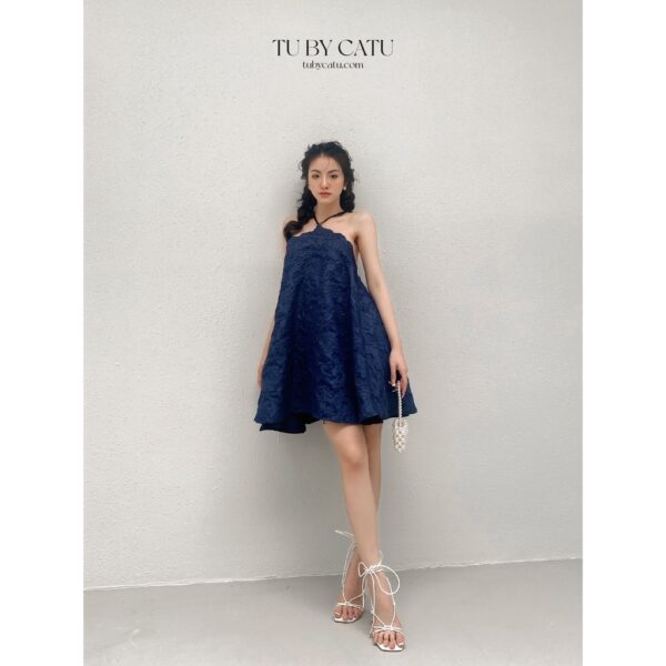 TUBYCATU | Đầm maxi hoa hồng navy