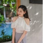 YU CHERRY | Áo Halter Layered Mimi Top YA398