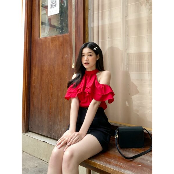 YU CHERRY | Áo Halter Layered Mimi Top YA398 - Hình ảnh 5