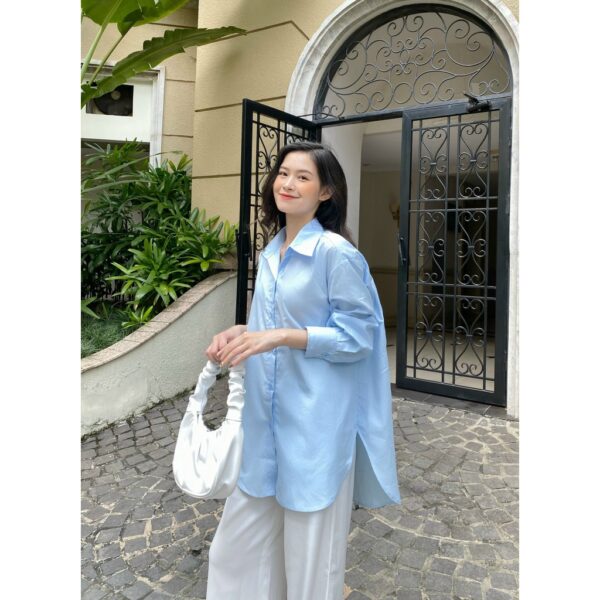 YU CHERRY | Áo nữ Basic Cotton Shirt YA381 - Hình ảnh 3