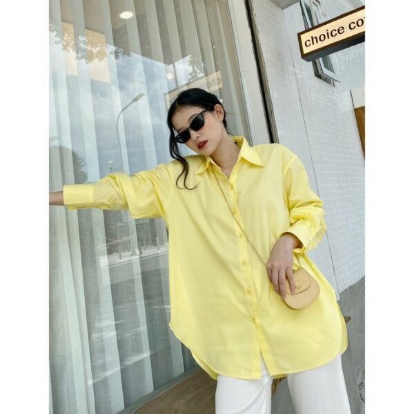 YU CHERRY | Áo nữ Basic Cotton Shirt YA381 - Hình ảnh 6