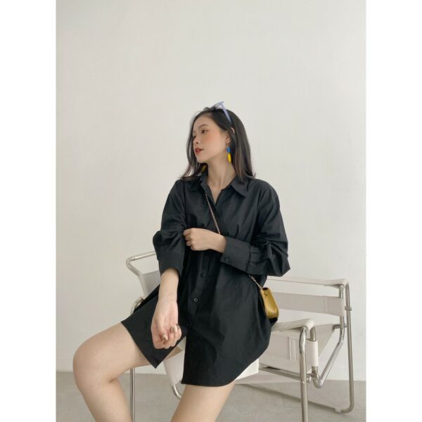 YU CHERRY | Áo nữ Basic Cotton Shirt YA381 - Hình ảnh 7