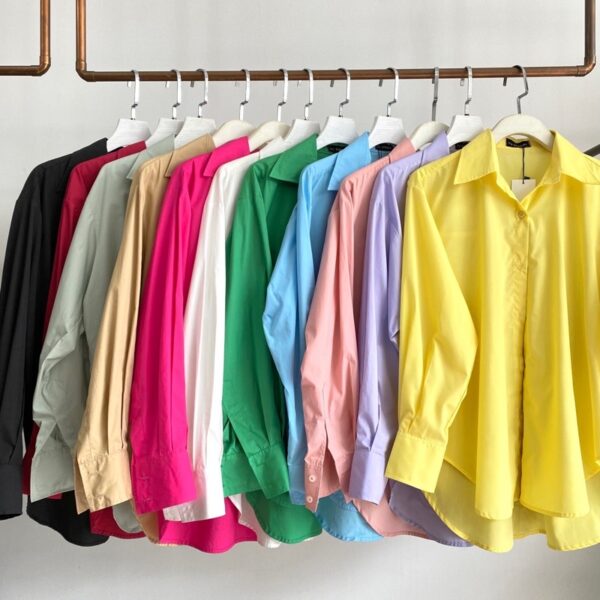 YU CHERRY | Áo nữ Basic Cotton Shirt YA381 - Hình ảnh 9