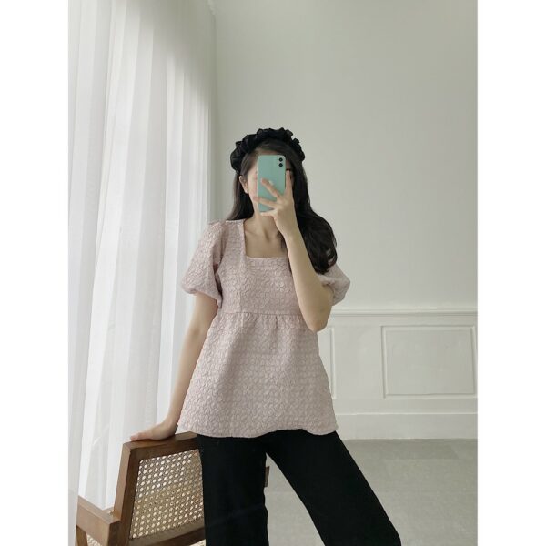 YU CHERRY | Áo nữ Cindy Pattern Top YA350 - Hình ảnh 2