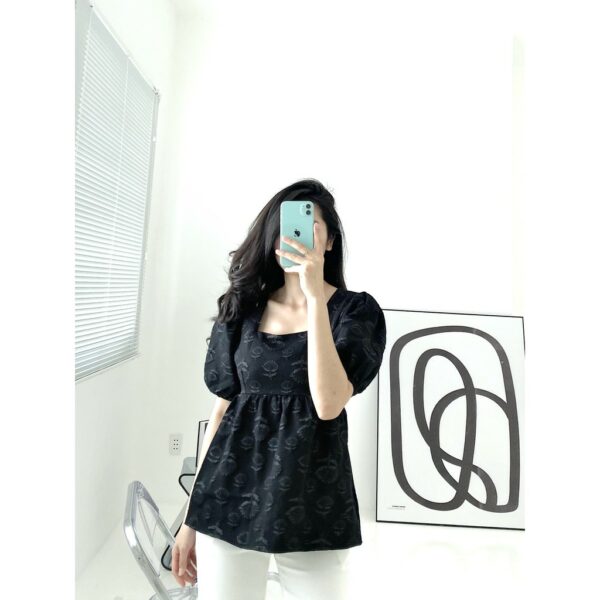 YU CHERRY | Áo nữ Cindy Pattern Top YA350 - Hình ảnh 5