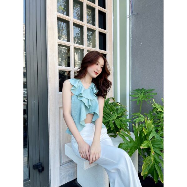 YU CHERRY | Áo nữ Swan Halter Top YA374 - Hình ảnh 5
