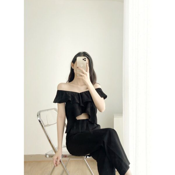 YU CHERRY | Áo nữ Swan Halter Top YA374 - Hình ảnh 8