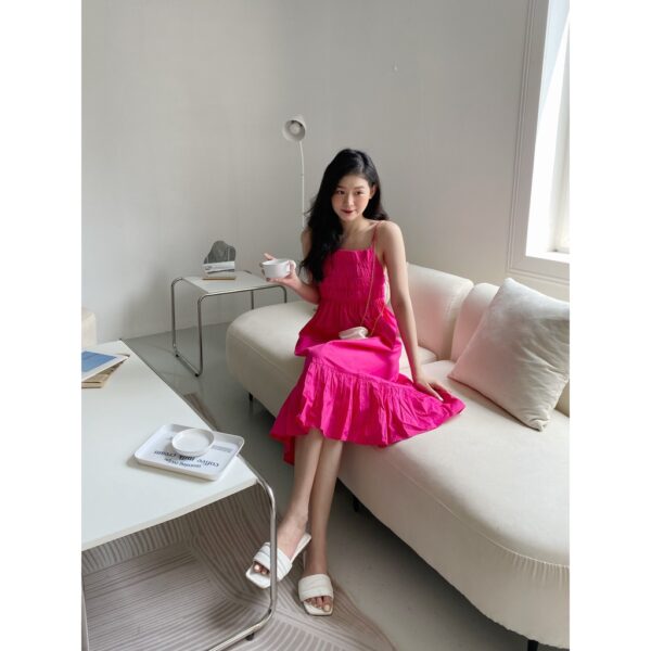 YU CHERRY | Đầm Shirred Cotton Cami Dress YD157 - Hình ảnh 2