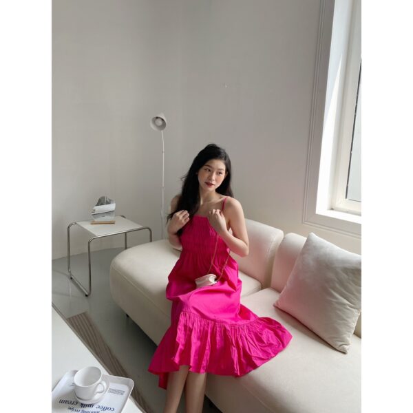 YU CHERRY | Đầm Shirred Cotton Cami Dress YD157 - Hình ảnh 6