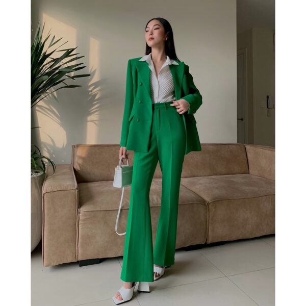 Áo blazer green MK nữ HUONG BOUTIQUE HBVEST142 - Hình ảnh 5