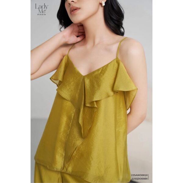 Áo hai dây nữ bèo nhún LADY ME by Eva de Eva 22SAWO001X - Hình ảnh 3