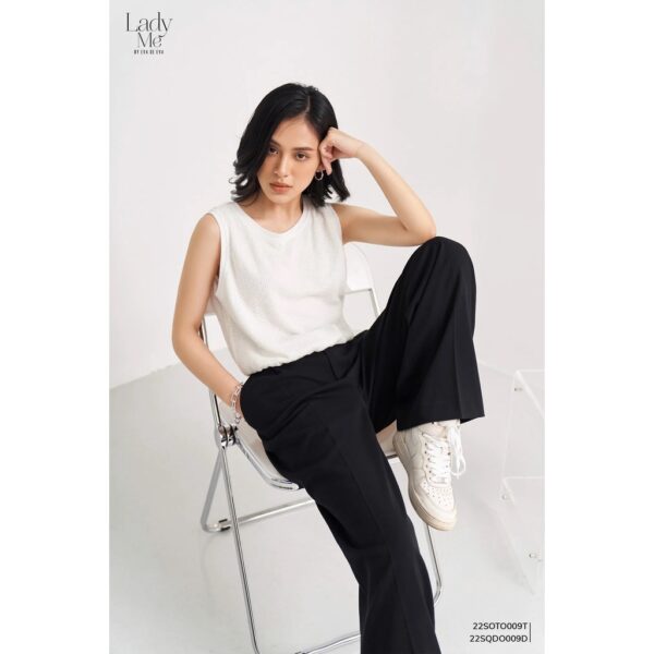 Áo sát nách ren nữ trắng LADY ME by Eva de Eva 22SOTO009T - Ảnh 2
