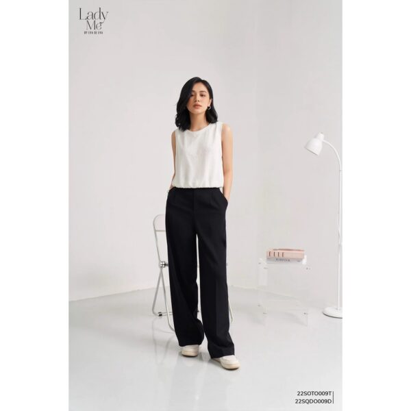 Áo sát nách ren nữ trắng LADY ME by Eva de Eva 22SOTO009T - Ảnh 3