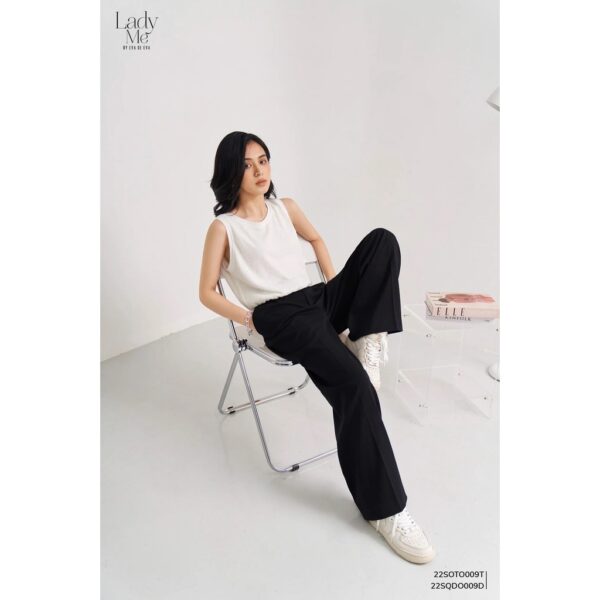 Áo sát nách ren nữ trắng LADY ME by Eva de Eva 22SOTO009T - Ảnh 4