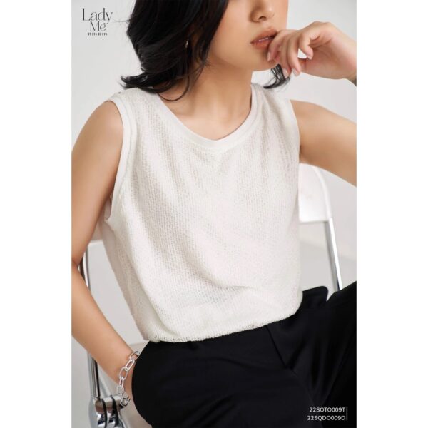 Áo sát nách ren nữ trắng LADY ME by Eva de Eva 22SOTO009T - Ảnh 5