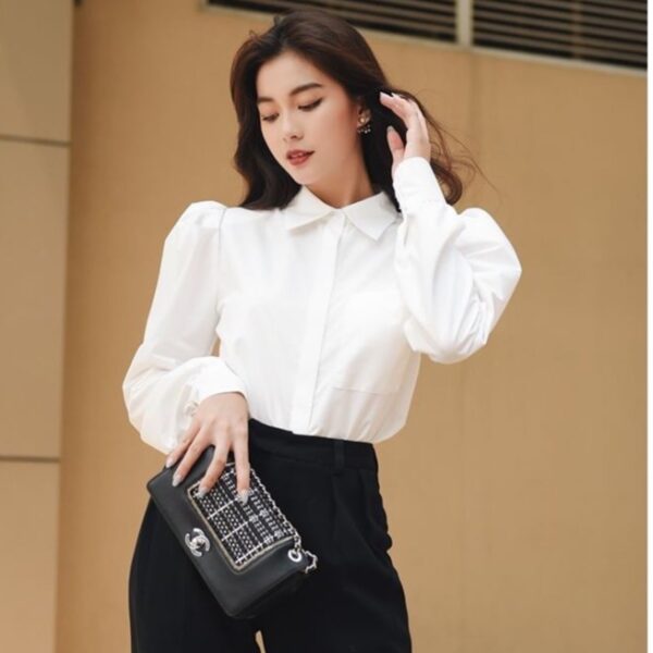 Áo sơ mi cotton HUONG BOUTIQUE HBSM752 - Hình ảnh 4