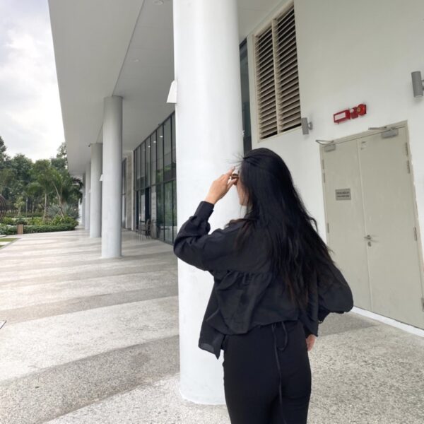 áo sơ Mimi lệch lưng - Hình ảnh 6
